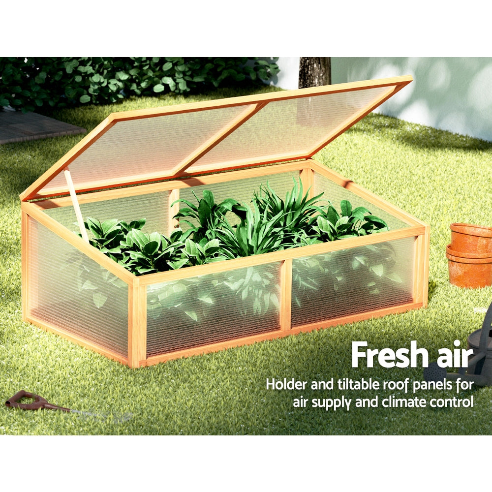 Greenfingers Wooden Raised Garden Bed  1.1m x .58m x 415mm