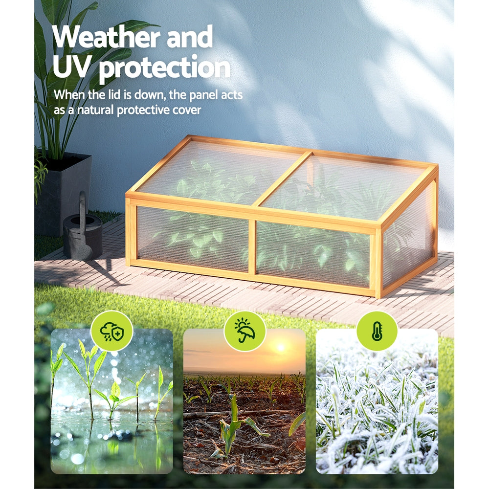 Greenfingers Wooden Raised Garden Bed  1.1m x .58m x 415mm