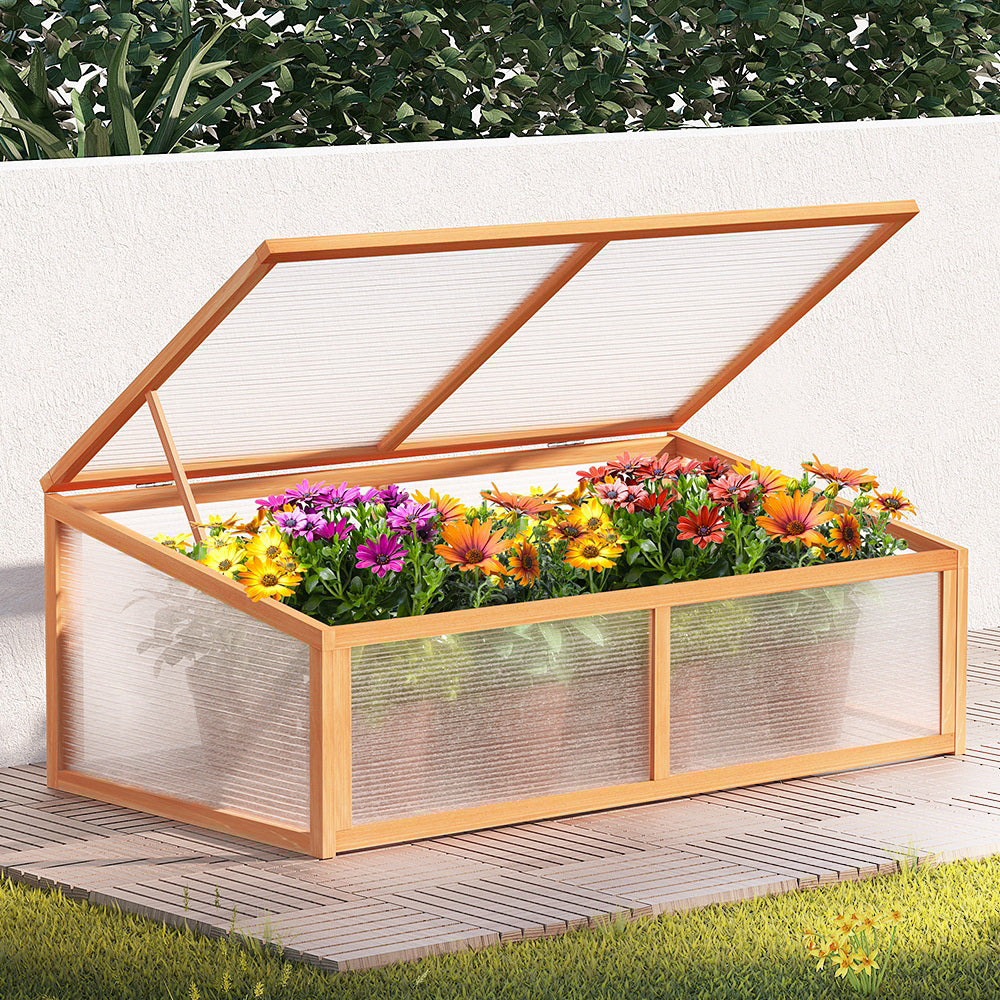Greenfingers Wooden Raised Garden Bed  1.1m x .58m x 415mm