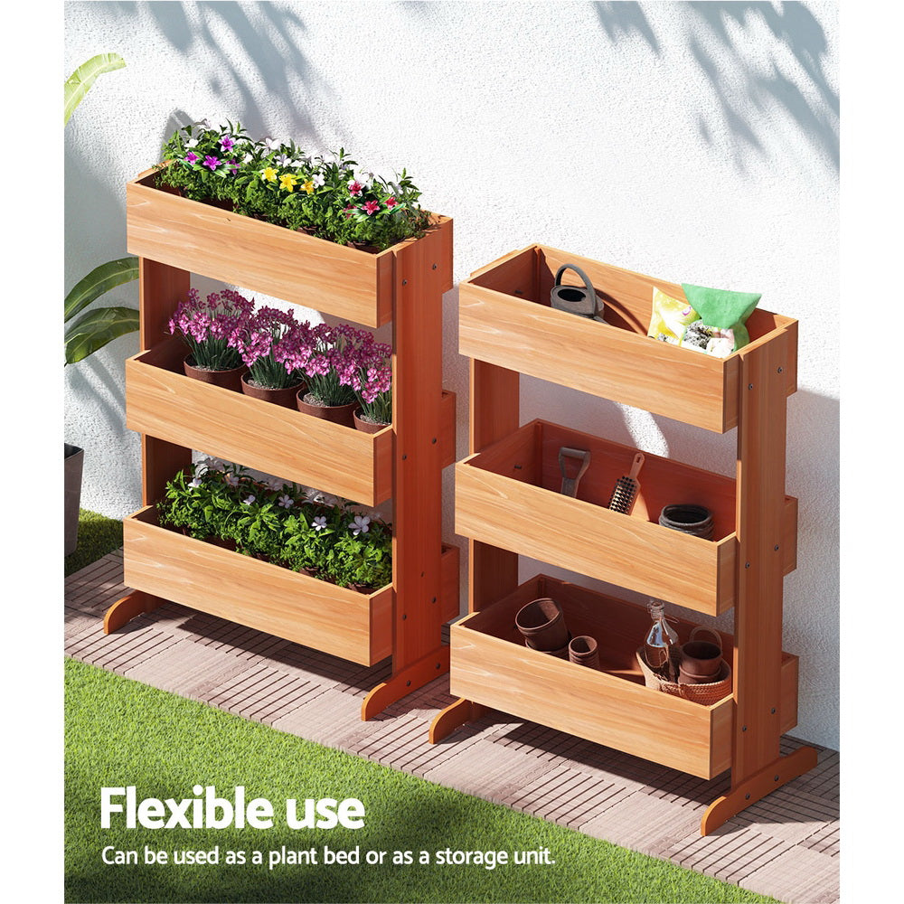 Greenfingers Wooden Raised 1.06m x .69m x 390mm