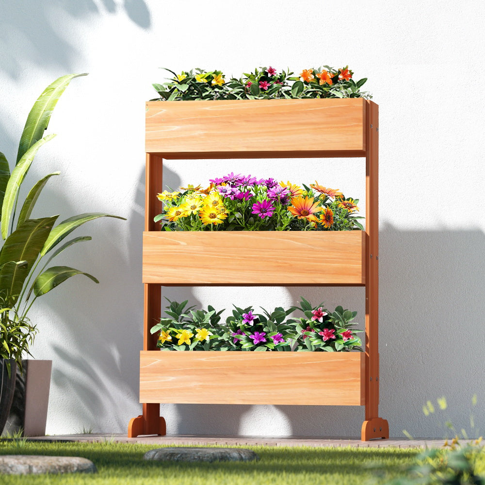 Greenfingers Wooden Raised 1.06m x .69m x 390mm