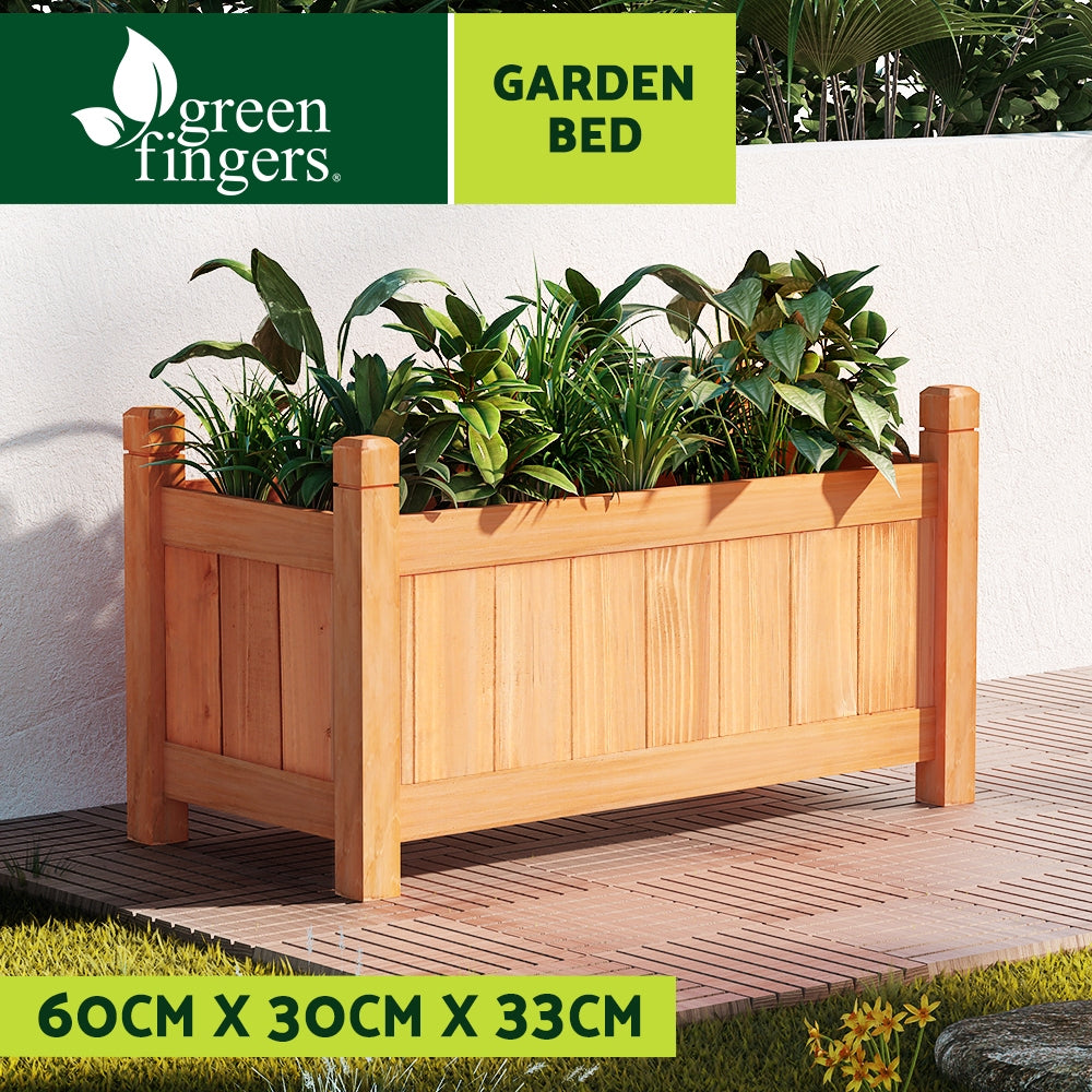 Greenfingers Wooden Raised Garden Bed .6m x .3m x 330mm