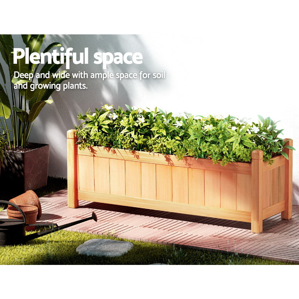 Greenfingers Wooden Raised Garden Bed .9m x .3m x 330mm