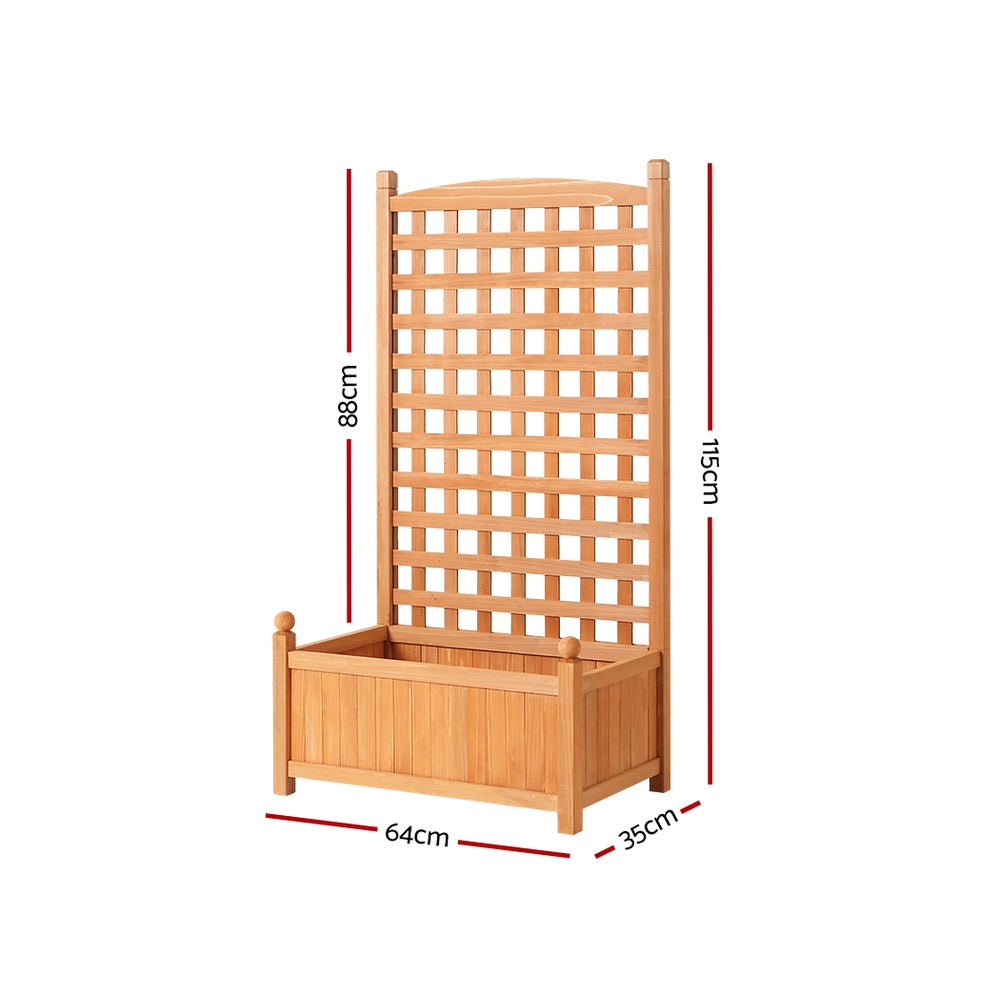 Greenfingers Wooden Rasied Garden 1.15m x .64m x 350mm