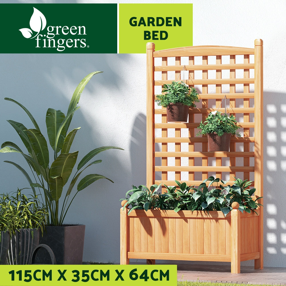 Greenfingers Wooden Rasied Garden 1.15m x .64m x 350mm