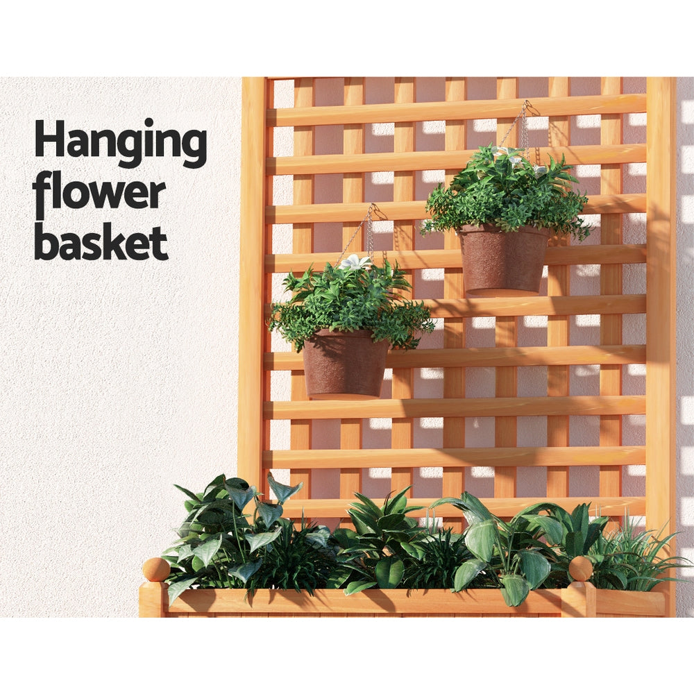 Greenfingers Wooden Rasied Garden 1.15m x .64m x 350mm