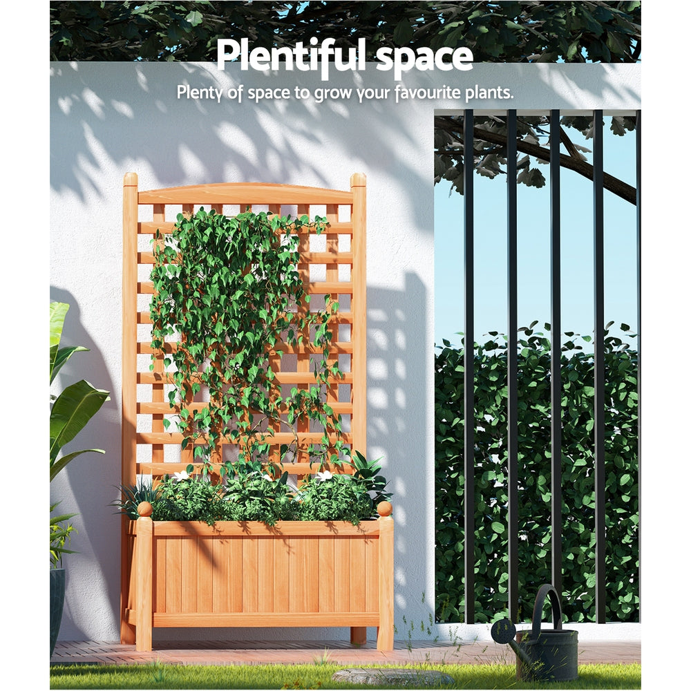 Greenfingers Wooden Rasied Garden 1.15m x .64m x 350mm