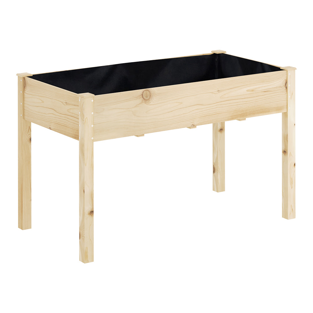 Greenfingers Garden Bed Elevated 120x60x80cm Wooden Planter Box Raised Container planters raised gardens