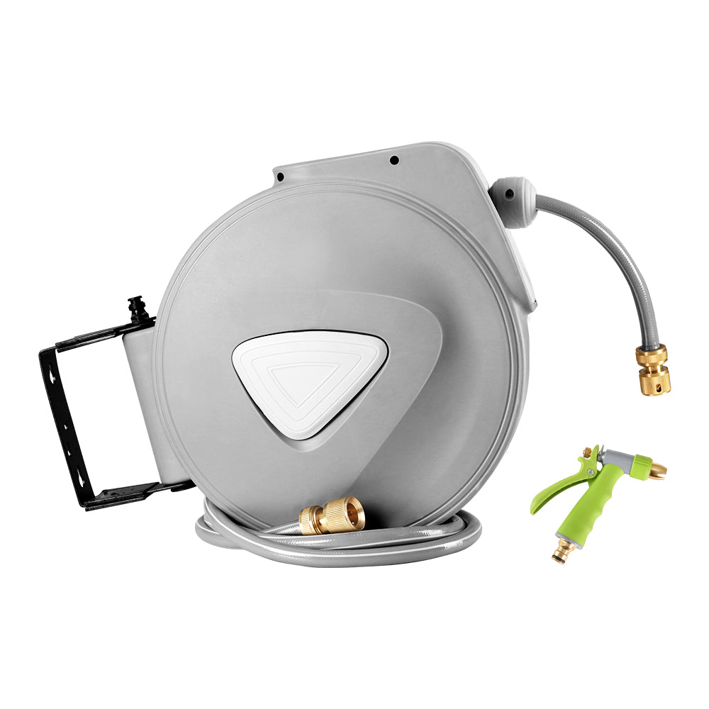 side view garden hose reel