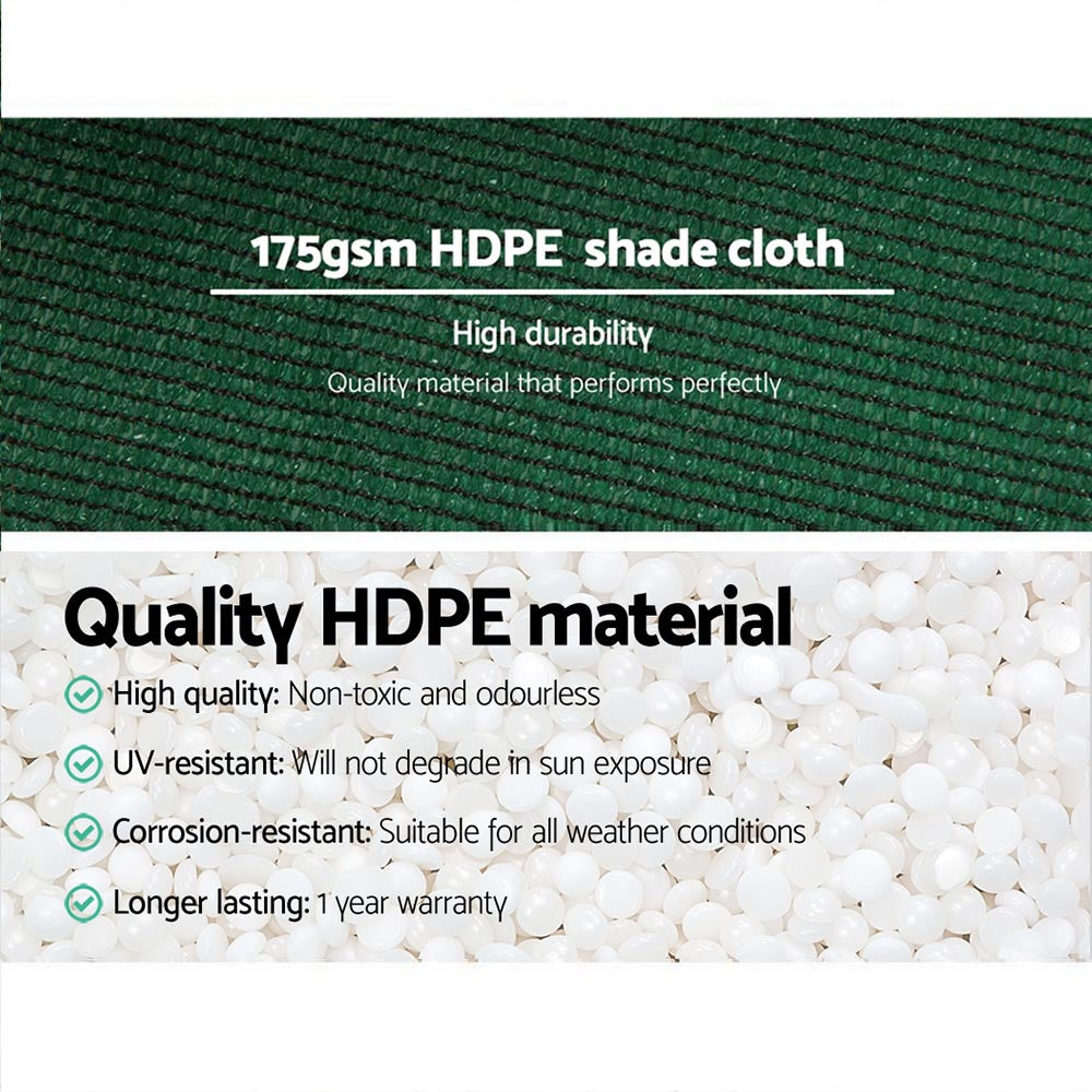 70% Shade Cloth Heavy Duty 3.66m x 20m Green