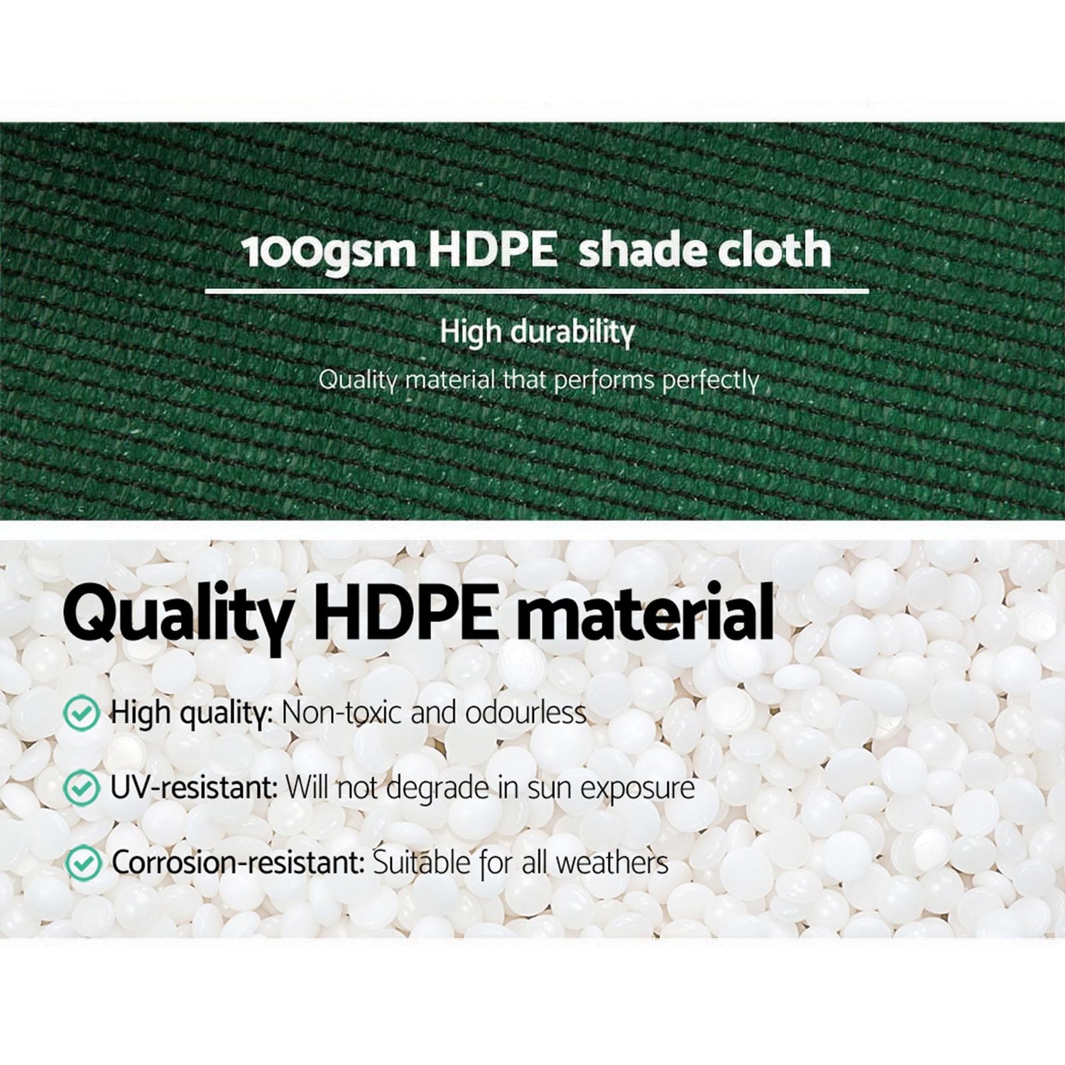 50% Shade Cloth Heavy Duty 3.66m x 30m - Green