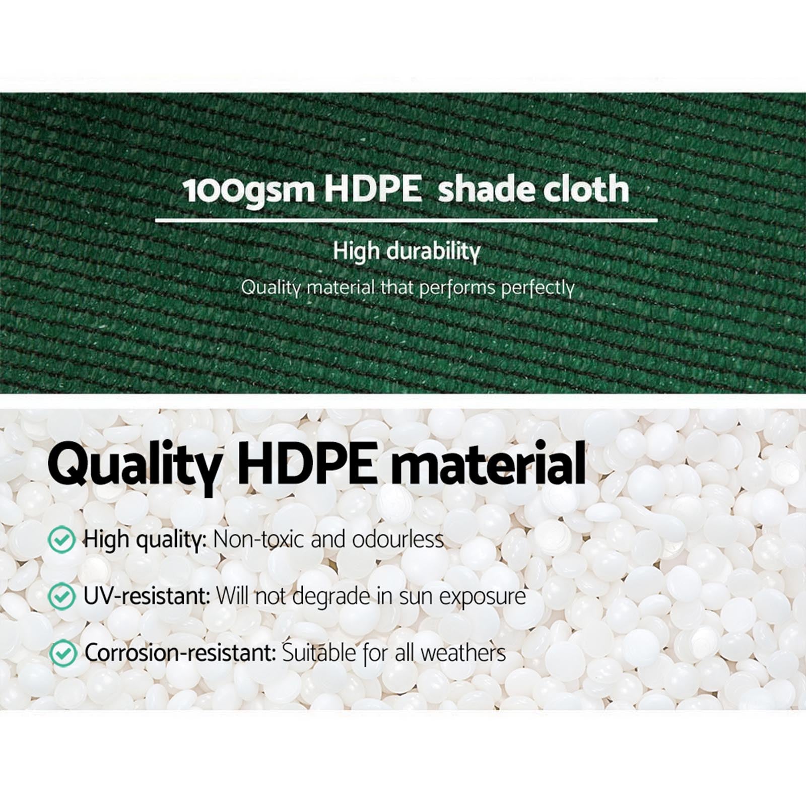 50% Shade Cloth Heavy Duty 3.66m x 30m - Green