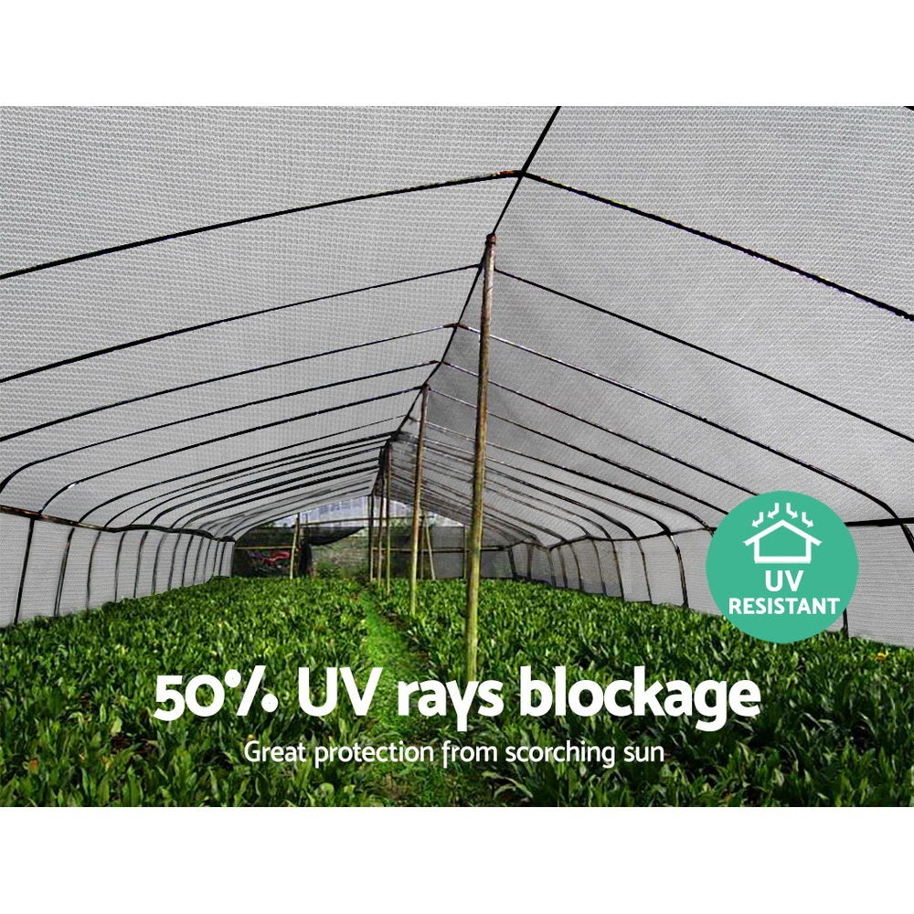 50% Shade Cloth Heavy Duty 3.66m x 30m - Various Colours