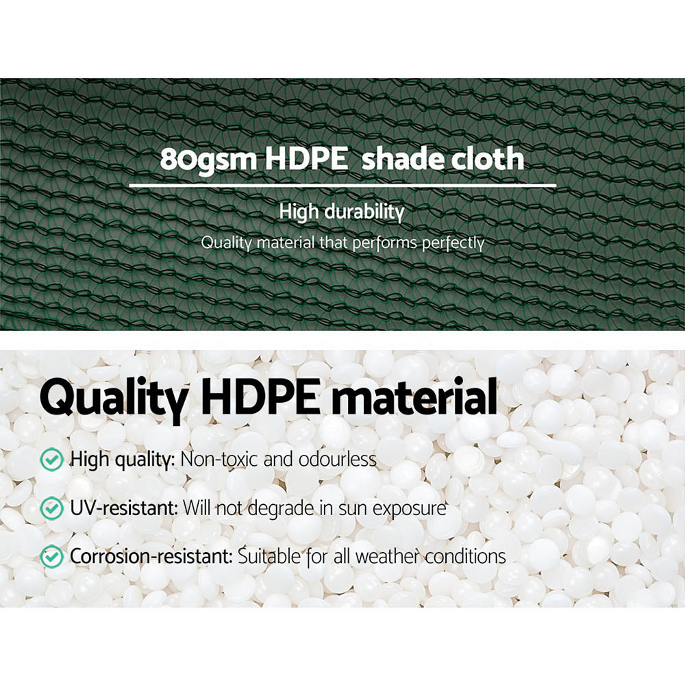 30% Shade Cloth Heavy Duty 3.66m x 30m - Various Colours