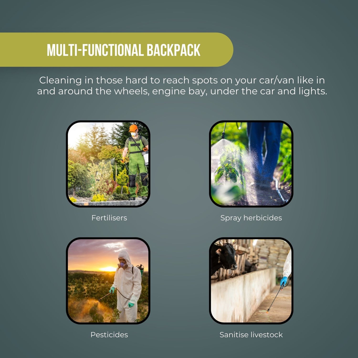 10L Knapsack Pressure Sprayer