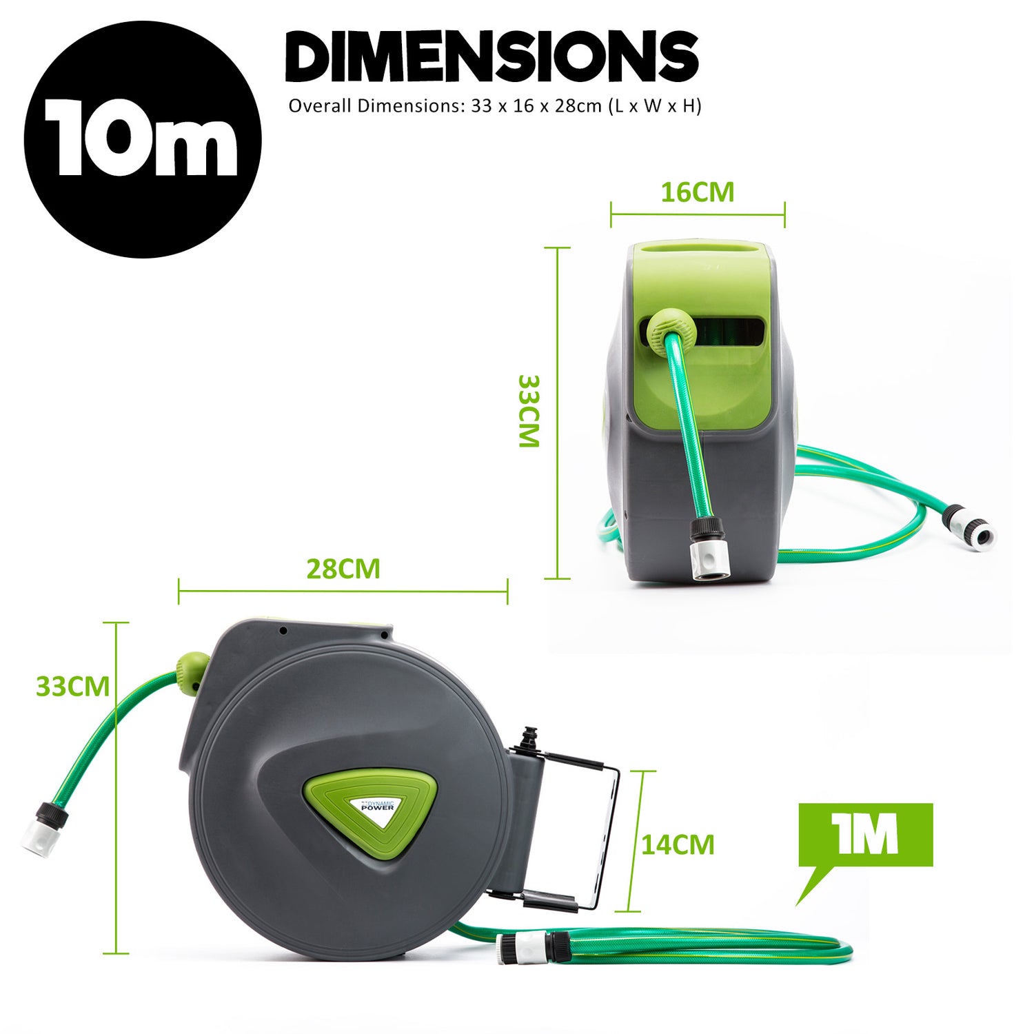 dimensions garden hose