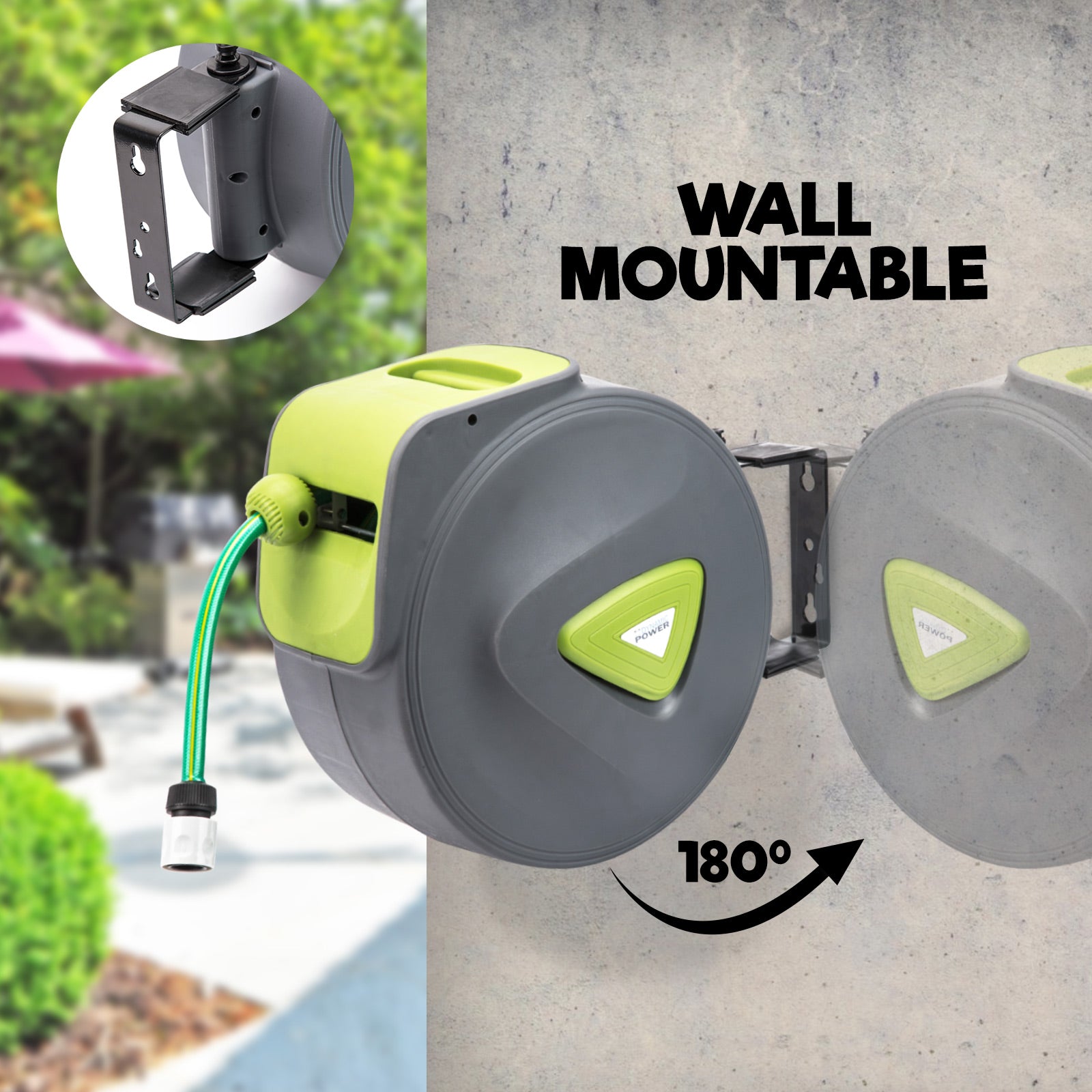 Garden Water Hose 20m Retractable