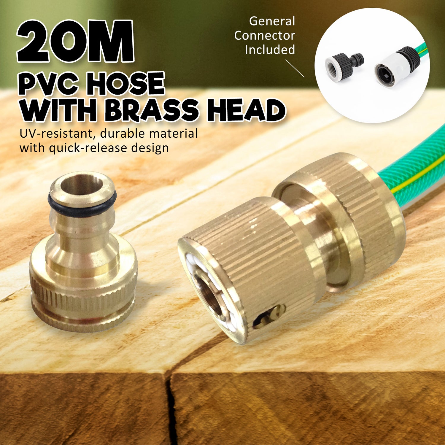 brass head garden hose
