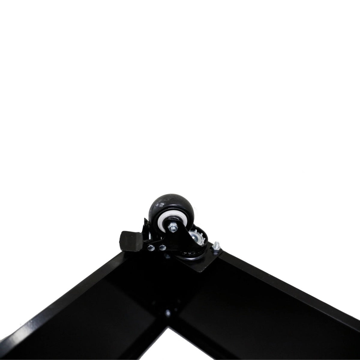 Black Metal  Planter Medium with Wheels