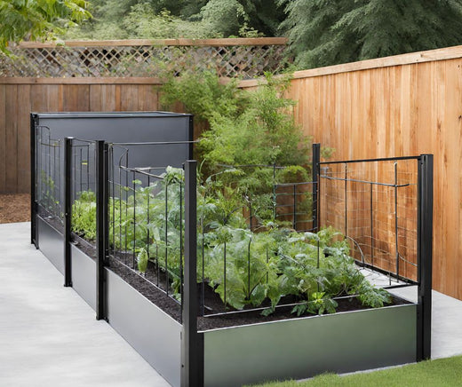 Building raised garden bed on concrete pavers