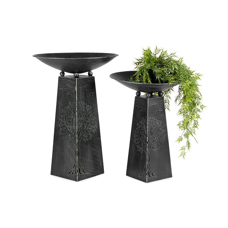 Set/2 Nested Lasercut Tree &amp; Birds Planters