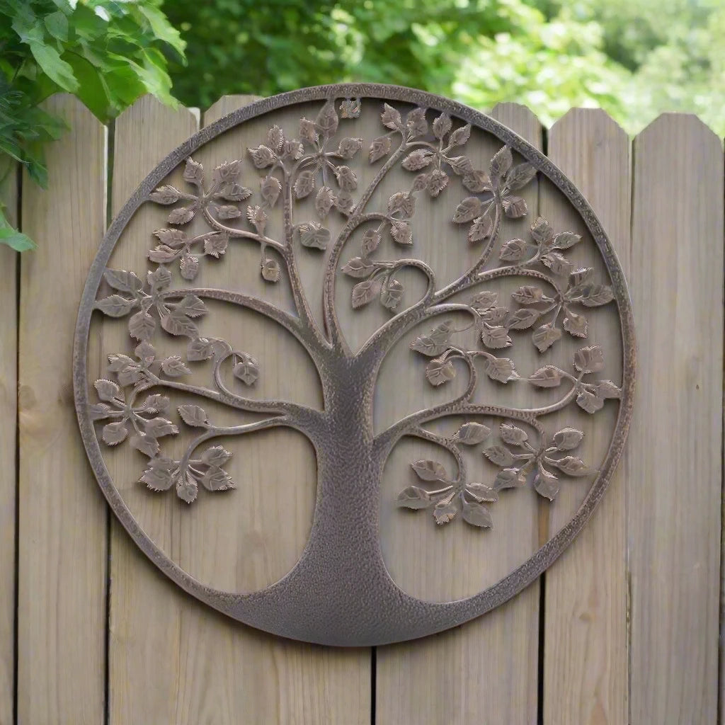 Laser-cut Round Tree-of-Life Wall Art 60x1x60cm