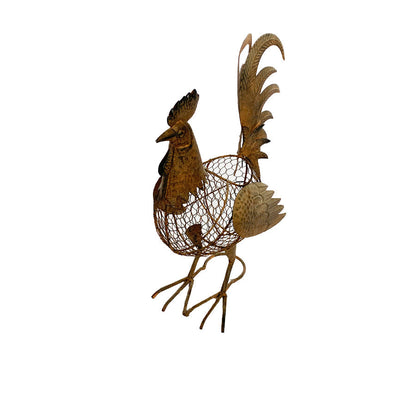 Decorative Rooster Egg Basket/ Storage