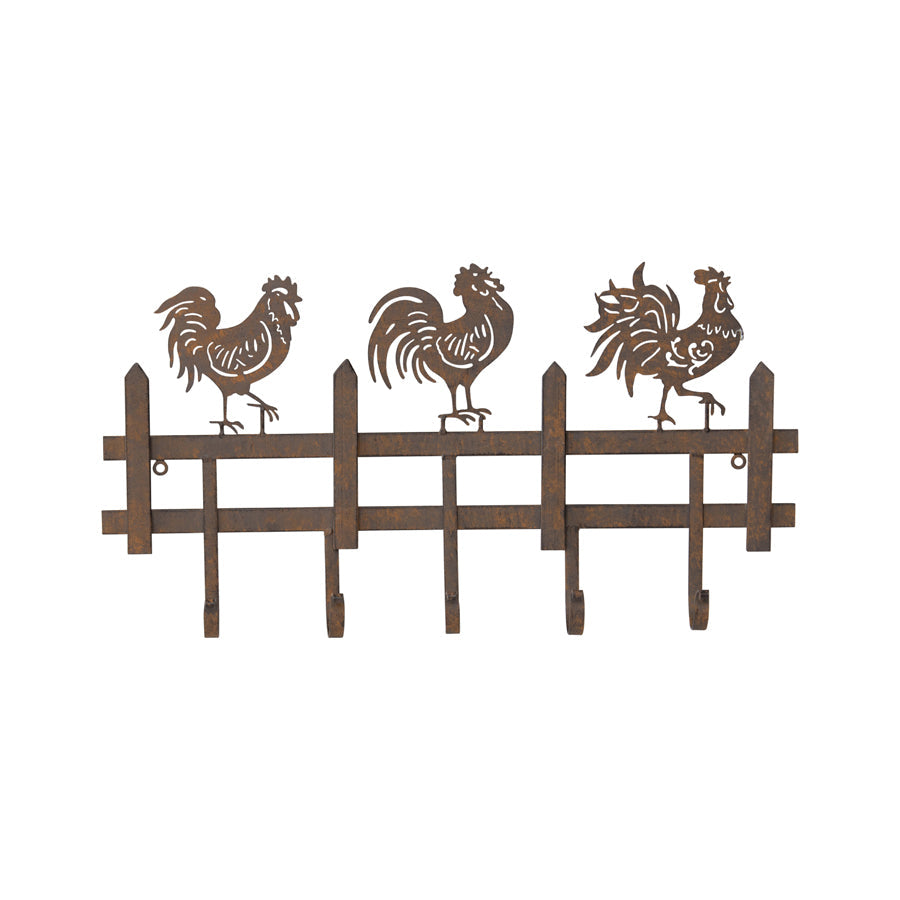 Chook Family 5-Hooks Wall Hanging