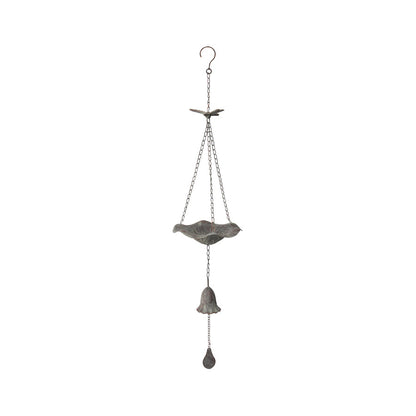 Hanging Lilypad Birdfeeder w/Dragonfly &amp; Bell