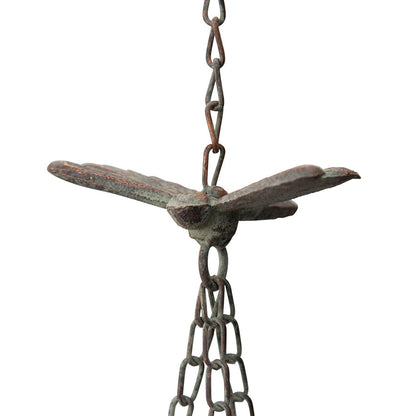 Hanging Lilypad Birdfeeder w/Dragonfly &amp; Bell