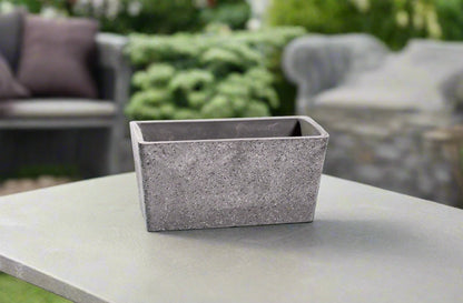 Imitation Stone Grey Rectangle Planter 27cm