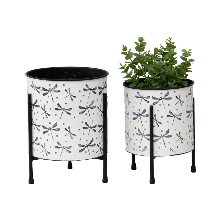 Set/2 Nested Dragonfly Planters