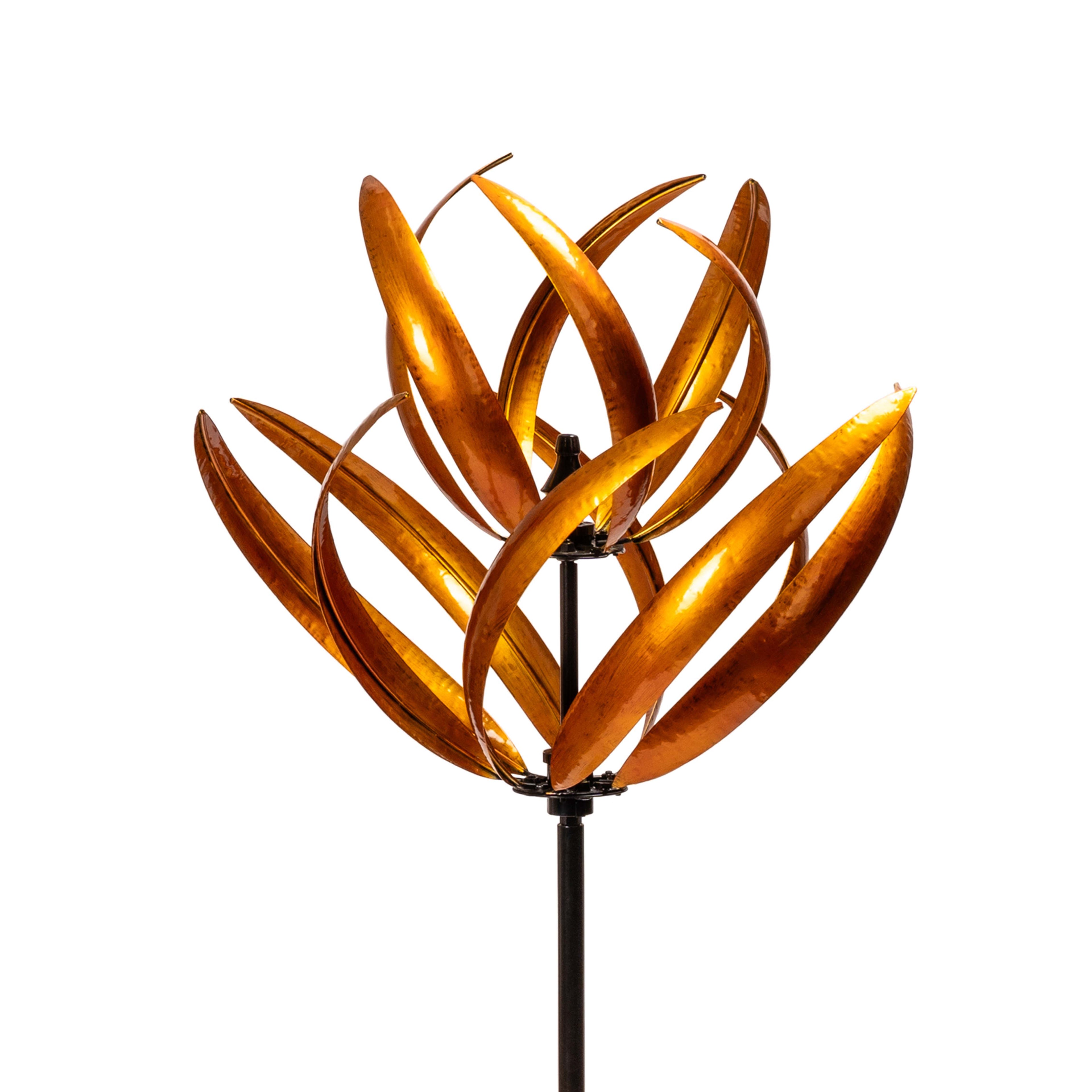 Wind Spinner Lotus Gold