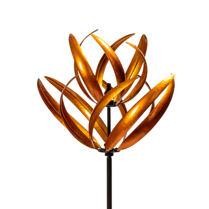 Wind Spinner Lotus Gold