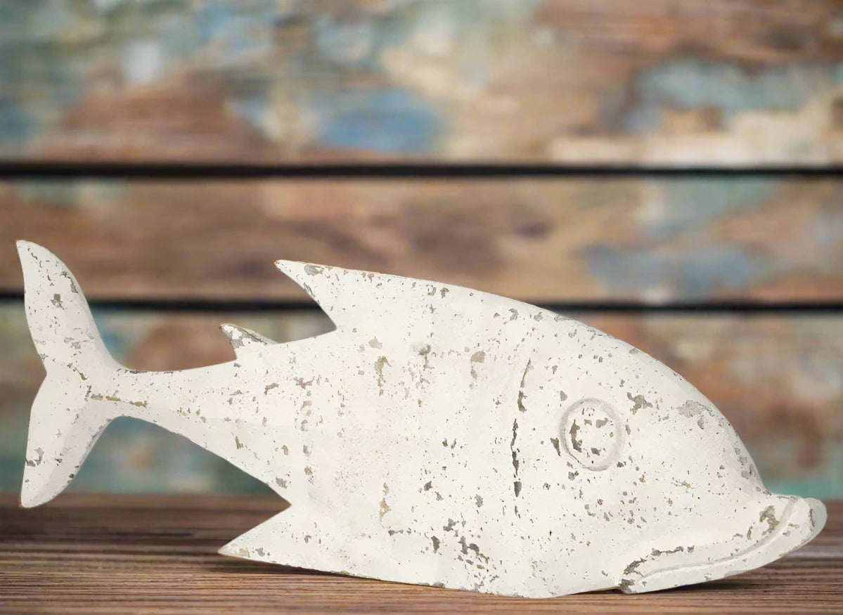 Handmade Wooden Fish Table Ornament 60cm