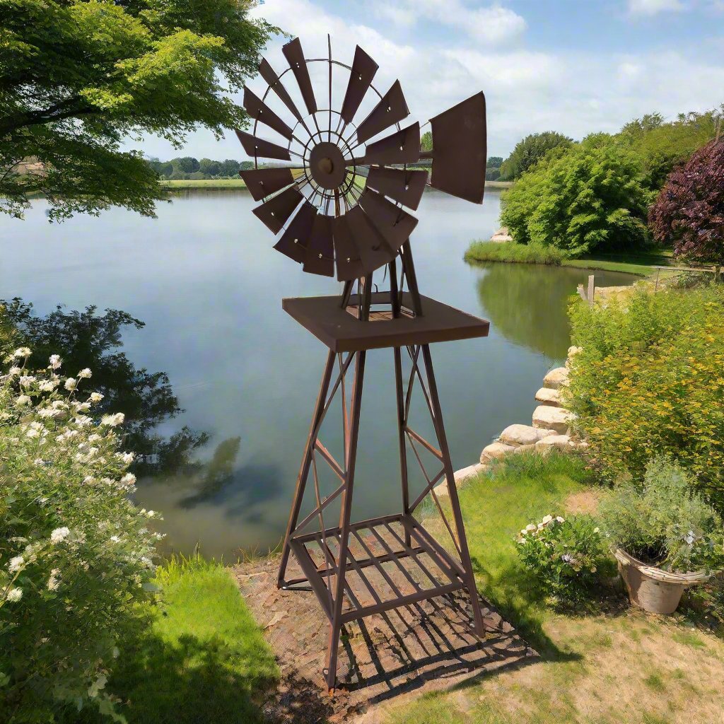 Large Rust Windmill