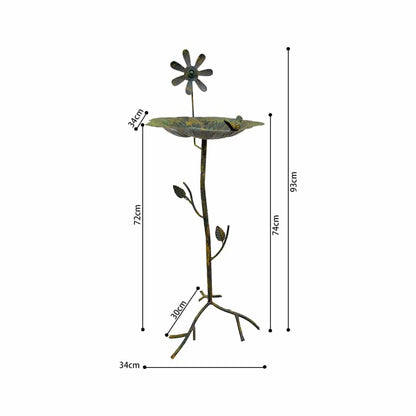 Lilypad on Branch Birdfeeder w/Windmill