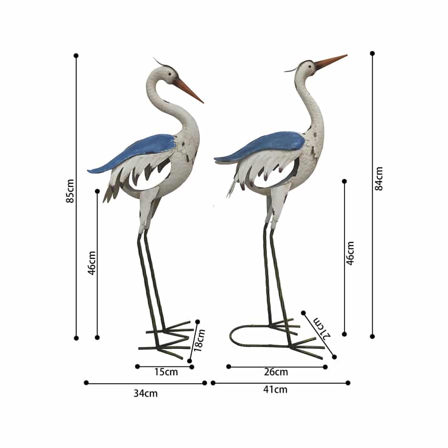 Set/2 Asst Egret Crane Couple