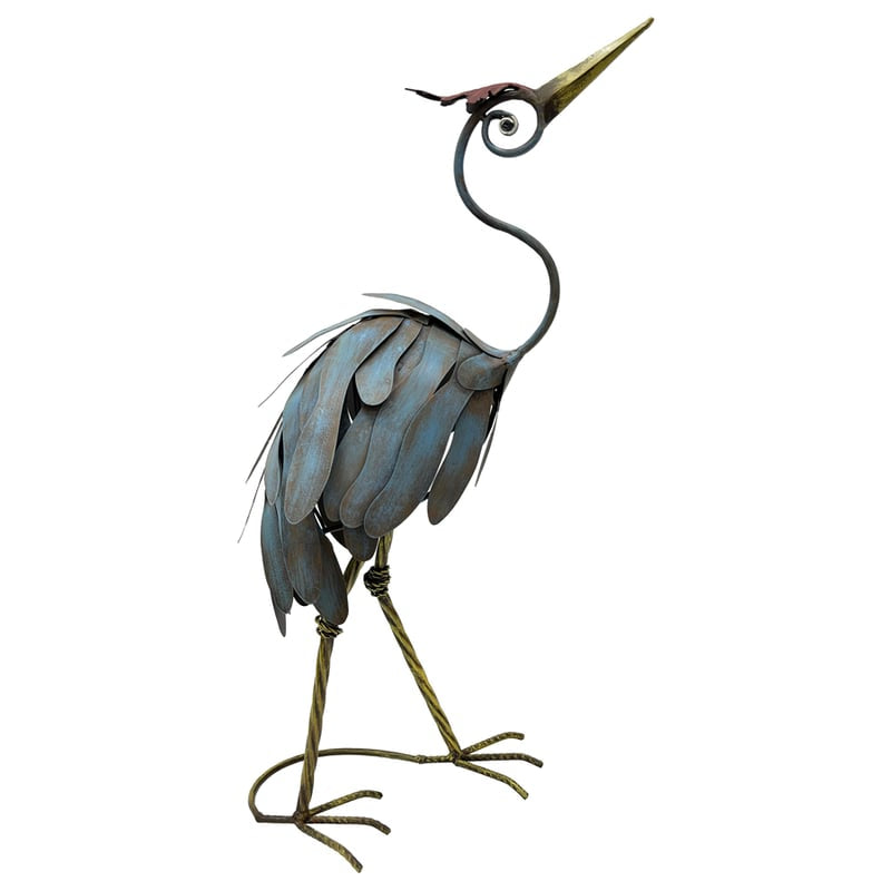 Crane Statue Looking Up