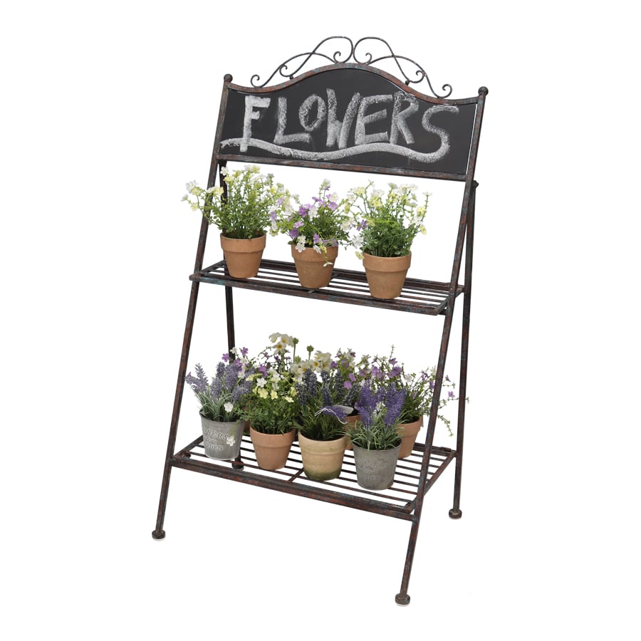 Two-Shelf Garden Plant Stand