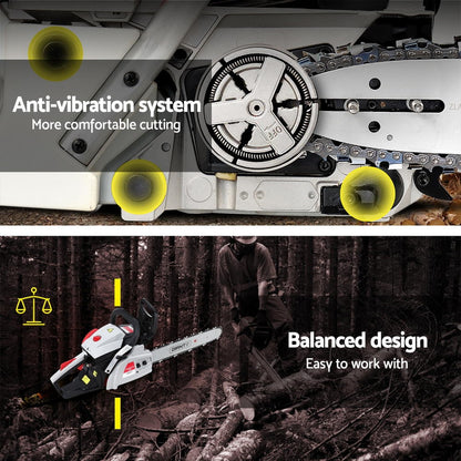 Giantz | Chainsaw Petrol Lightweight 16” Bar 42cc