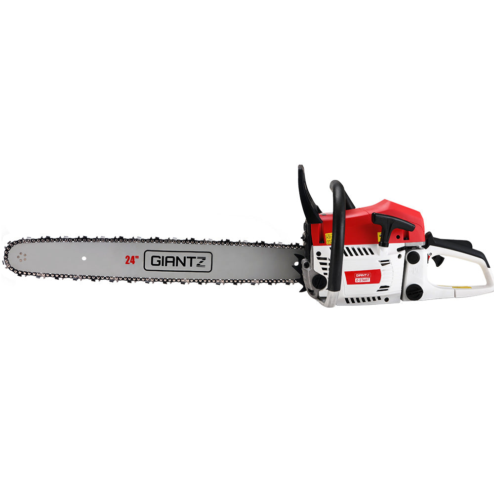 Giantz | Chainsaw Petrol Commercial 24&quot; Bar - 62cc