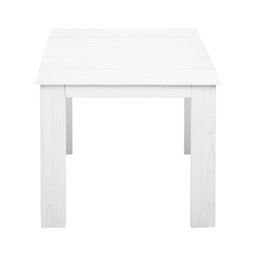 Gardeon Wooden Outdoor Side Table — White