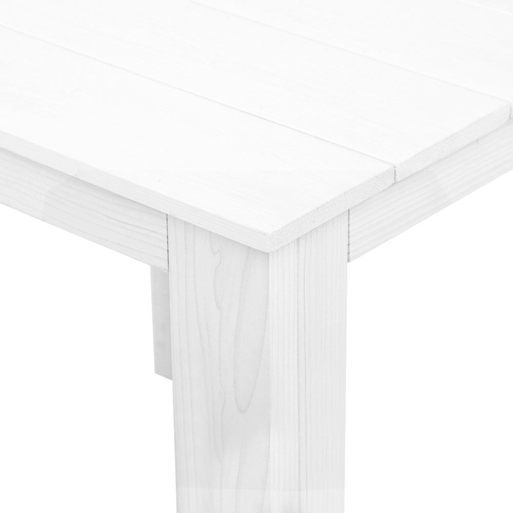 Gardeon Wooden Outdoor Side Table — White