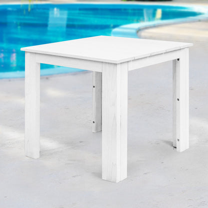 Gardeon Wooden Outdoor Side Table — White