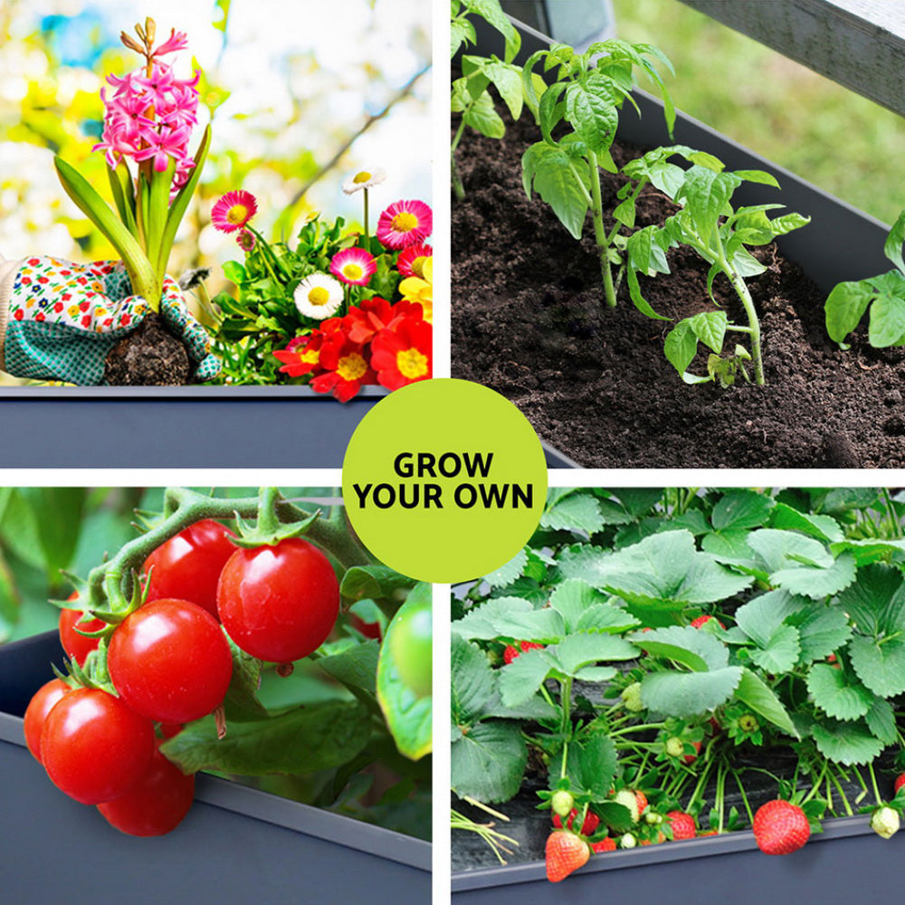 Green Fingers Raised Garden Bed  1m x .4m x 800mm (Twin Pack)