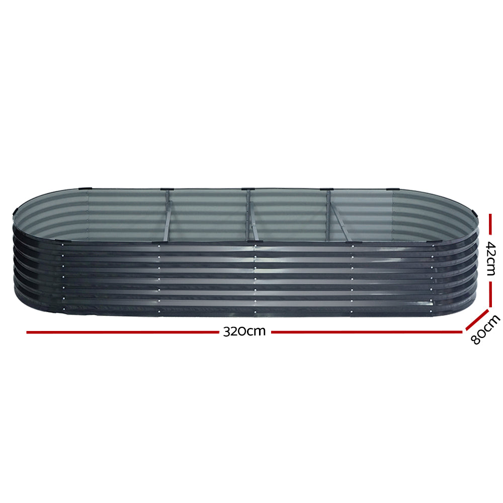 Green Fingers Raised Garden Bed 3.2m x .8m x 420mm (Twin pack)