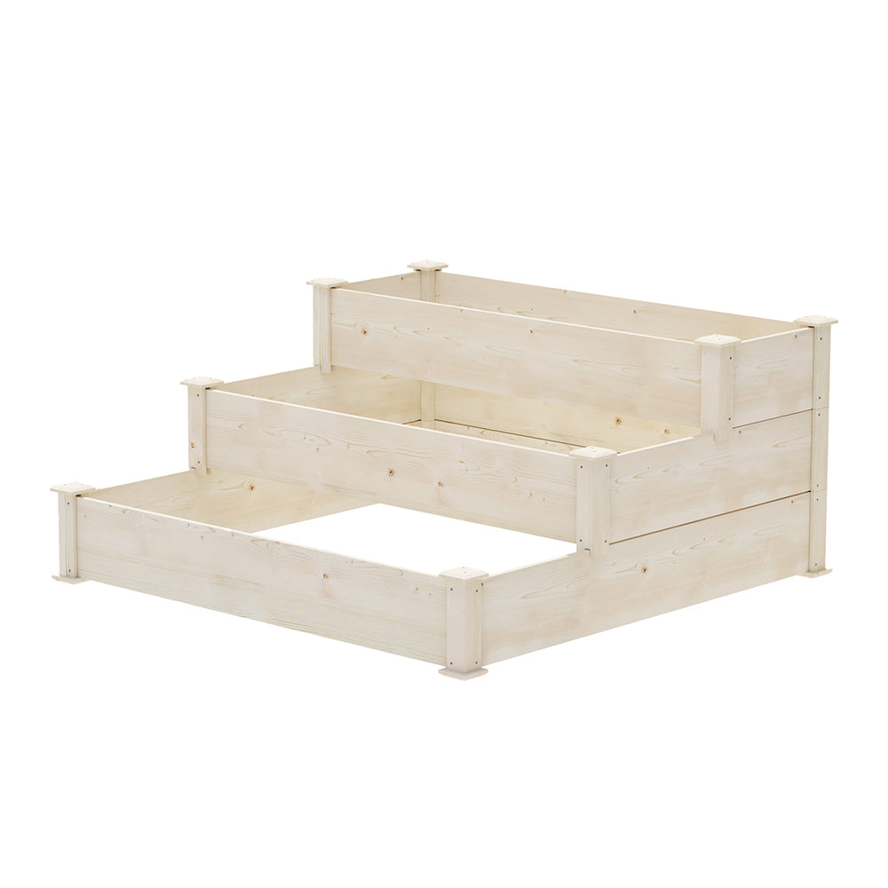 Greenfingers Wooden Raised Garden Bed - 3 Tier