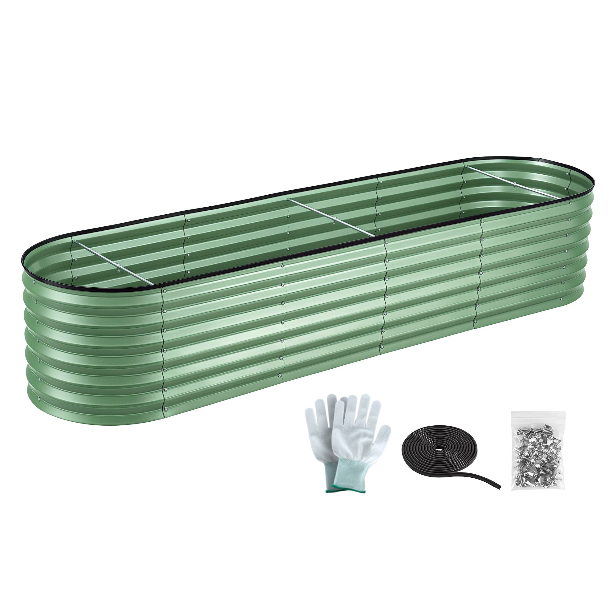 Greenfingers Raised Garden Bed 2.4m x .6m x 450mm - Green