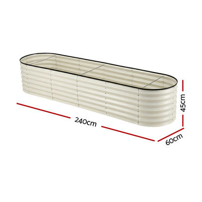 Greenfingers  Raised Garden Bed 2.4m x .6m x 450mm - White